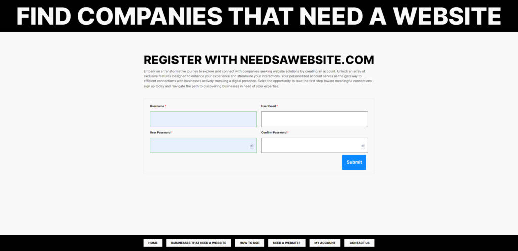 What companies need a website